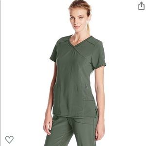 Olive green Cherokee scrub top